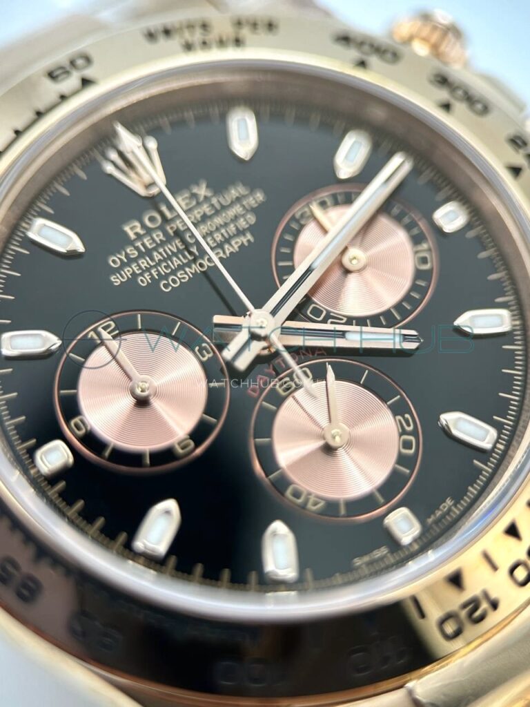 elitnij godinnyk rolex daytona rose gold black dial ref.116505 0008 4 watchhub