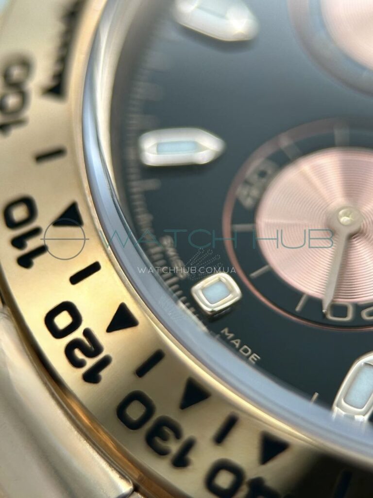 elitnij superclon rolex daytona rose gold black dial ref.116505 0008 11 watchhub
