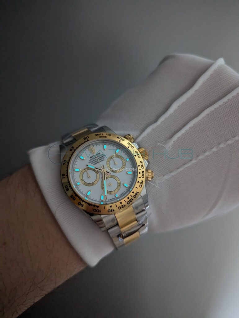 rolex cosmograph daytona 40 mm 4130 steel gold bezel ref.m116503 0001 5 watchhub