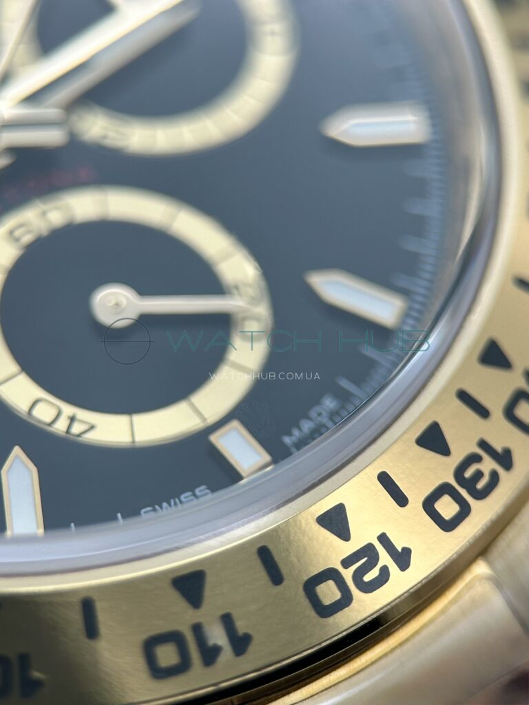 superclon rolex cosmograph daytona 40 mm 4131 yellow gold oyster black dial gold rings m126508 0004 11 watchhub