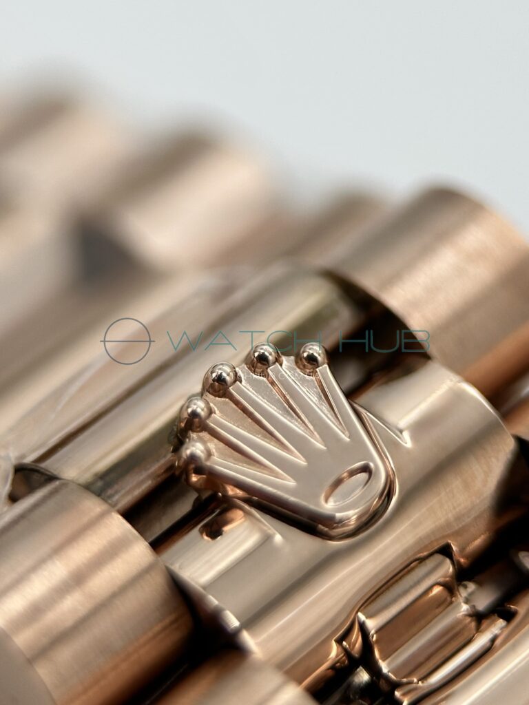 elitnaja replica rolex day date 40 mm rose gold slate ombré dial ref.m228235 0055 12 watchhub