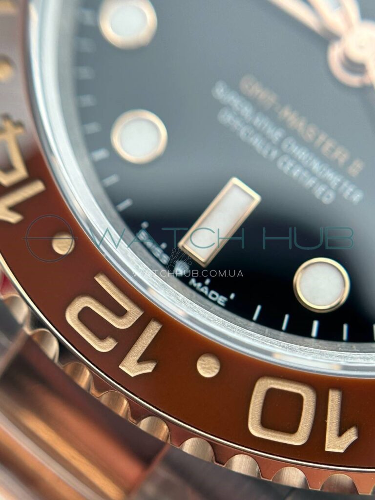 elitnij godinnyk rolex gmt master ii 40 mm rose combined oyster rootbeer ref.m126711chnr 0002 4