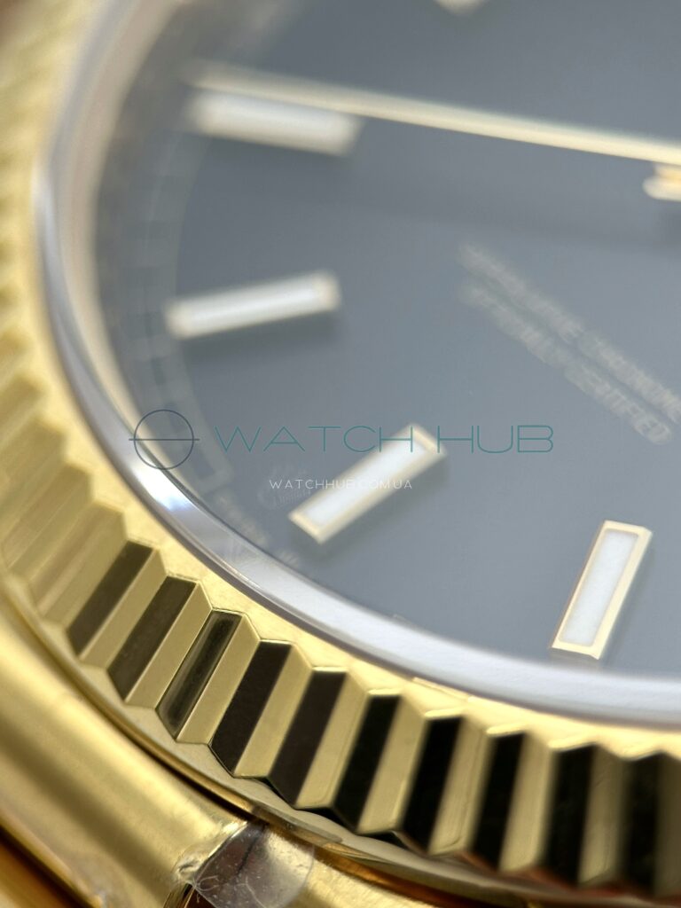 elitnij godinnyk rolex day date 40 mm yellow gold president bright black dial ref.m228238 0067 8 watchhub