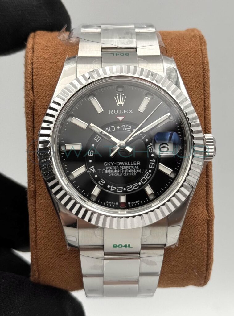 elitnij godinnyk rolex sky dweller 42 mm oyster black dial ref.m326934 0005 3 watchhub