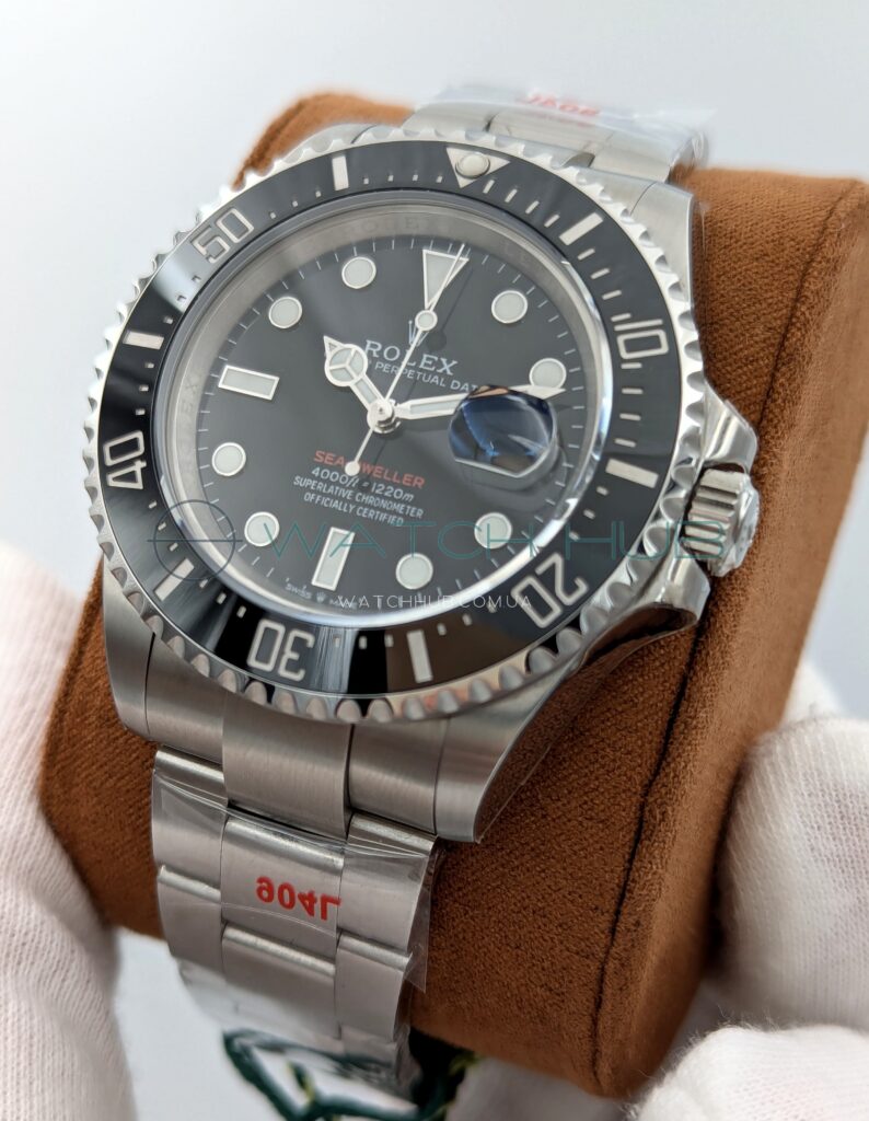 elitnij superclon rolex sea dweller 43 mm steel oyster black dial ref.m126600 0002 2