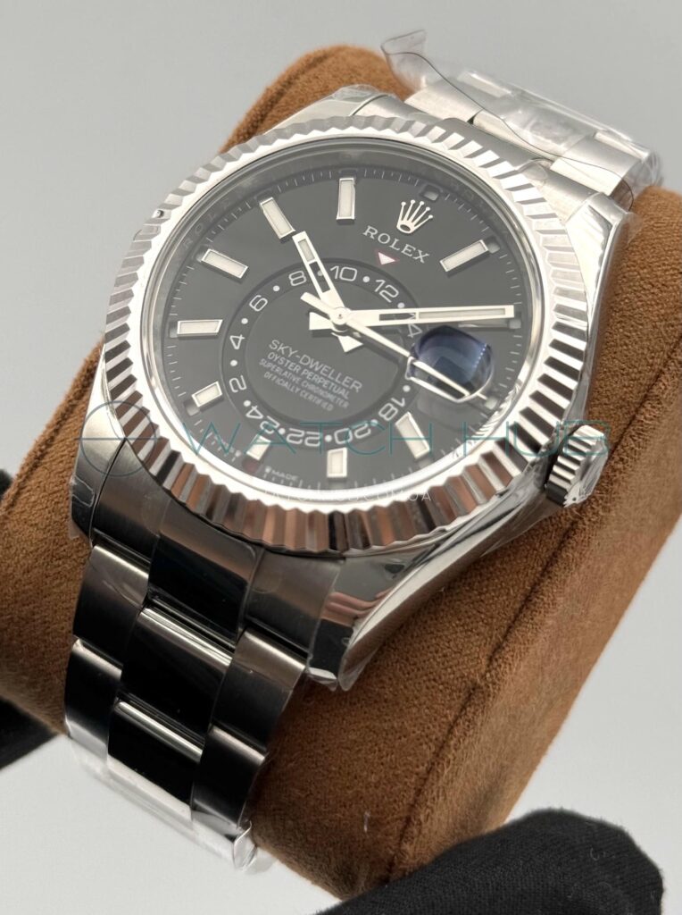 elitnij superclon rolex sky dweller 42 mm oyster black dial ref.m326934 0005 16 watchhub