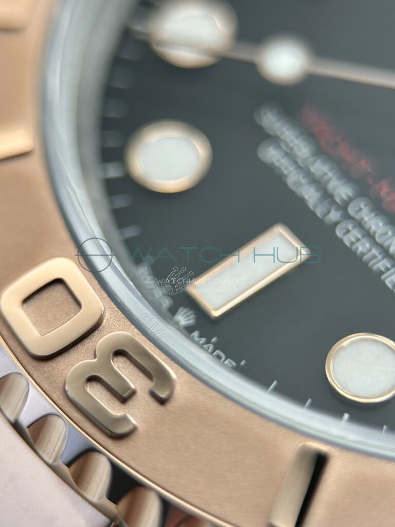 elitnij superclon rolex yacht master 40mm 3235 rose combined black dial ref.m126621 0002 20 watchhub