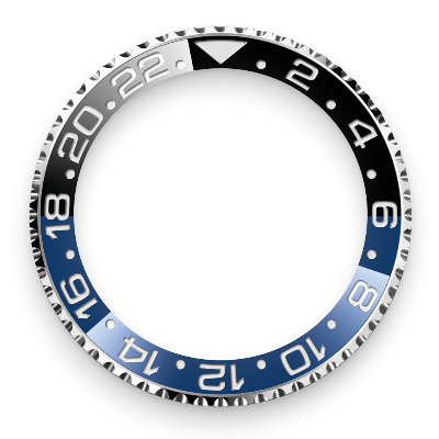 gmt master bezel blue ceramic