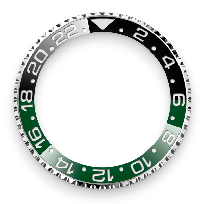 gmt master bezel green ceramic
