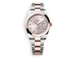 rolex everose rolesor 40 convex oyster sundust diamant watchhub