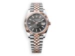 rolex everose rolesor 40 fluted jubille black decor watchhub