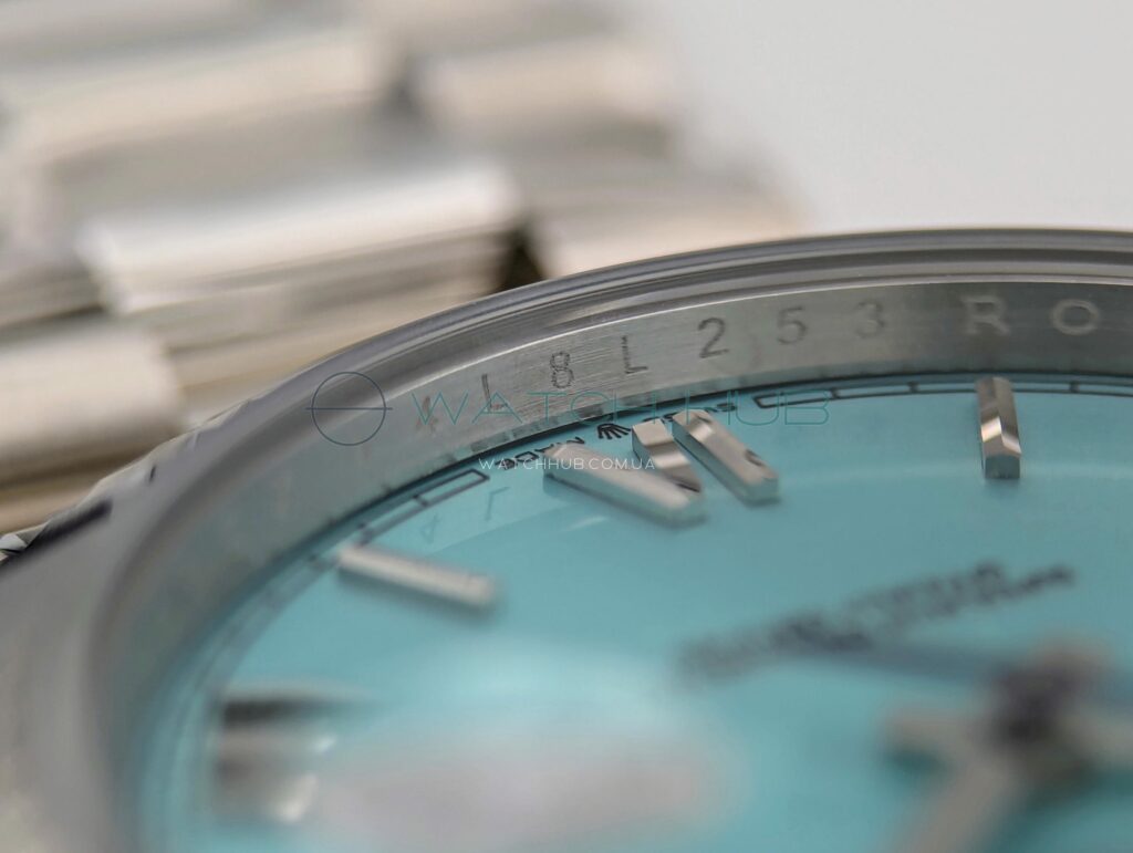 godinnyk rolex oyster perpetual day date 40 mm ice blue dial ref.m228236 0012 1 watchhub