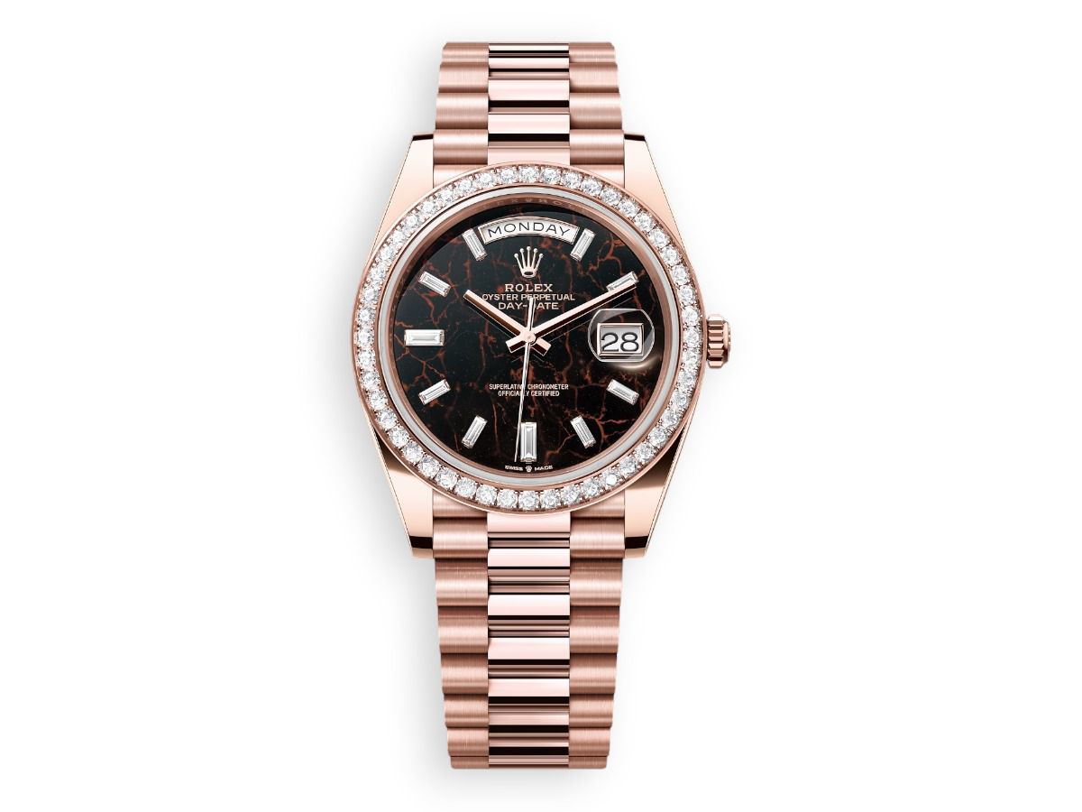rolex day date rolex everose gold 40 brilliant eisenkiesel
