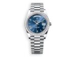 rolex day date rolex platinum 40 dimonds deep blue