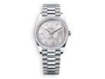 rolex day date rolex platinum 40 dimondsmeteorite