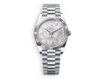 rolex day date rolex platinum 40 fluted meteorite watchhub