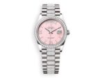 rolex Rolex Day-Date Platinum 36 mm president diamonds pink watchhub