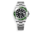 rolex submariner date oystersteel 41mm green caremic watchhub