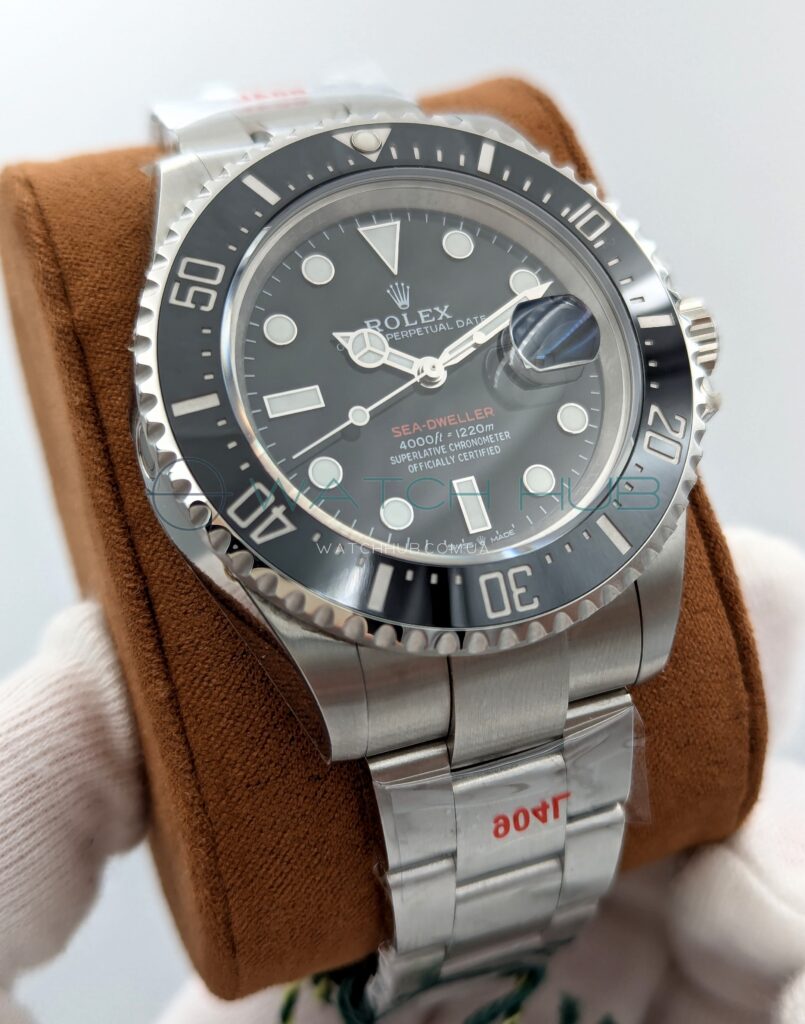 kopja elitnogo cachestva rolex sea dweller 43 mm steel oyster black dial ref.m126600 0002 20