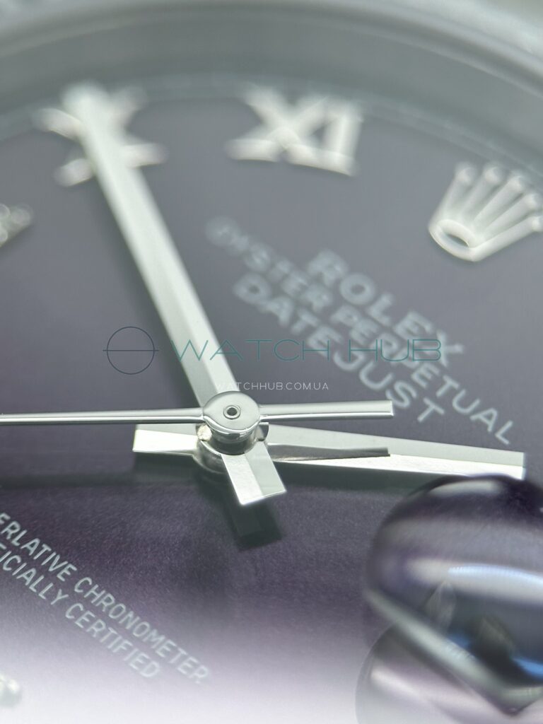 kupit elitnij godinnyk rolex datejust 36 mm jubilee fluted bezel aubergine dial ref.m126234 0021 14 watchhub