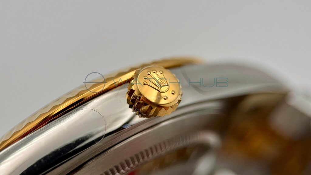 kupit elitnij godinnyk rolex datejust 41 mm yellow combined jubilee fluted bezel silver dial ref.m126333 0002 7 watchhub