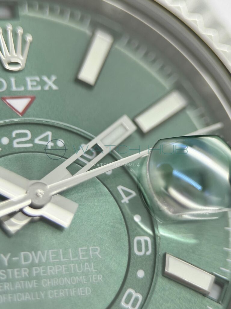kupit elitnij godinnyk rolex sky dweller 42 mm green dial ref.m336934 0002 11 watchhub