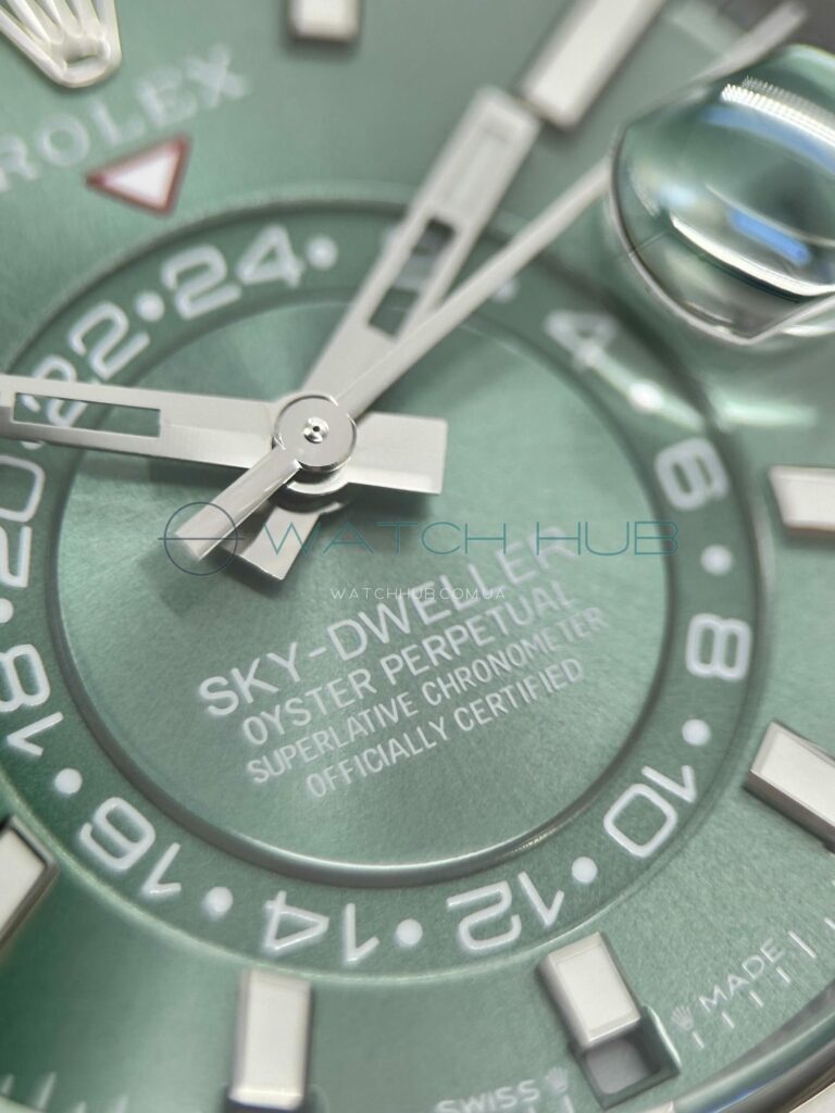 kupit elitnij godinnyk rolex sky dweller 42 mm green dial ref.m336934 0002 13 watchhub