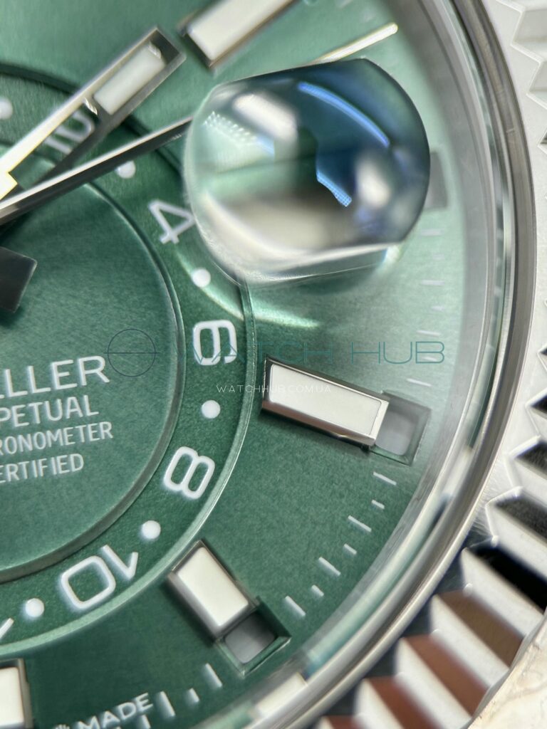 kupit elitnij godinnyk rolex sky dweller 42 mm green dial ref.m336934 0002 5 watchhub
