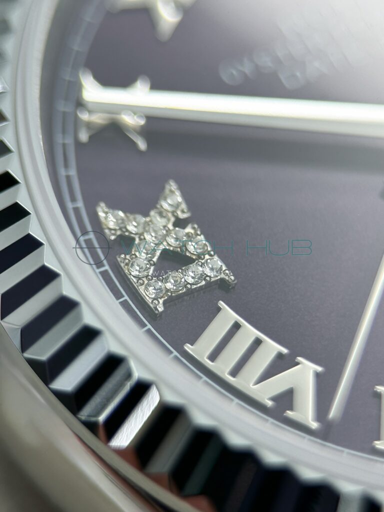 kupit elitnyu replicu rolex datejust 36 mm jubilee fluted bezel aubergine dial ref.m126234 0021 11 watchhub