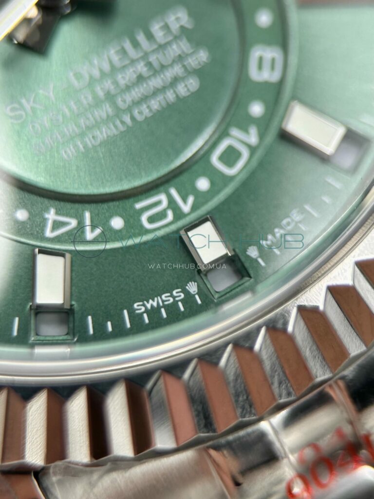 kupit repliku rolex sky dweller 42 mm green dial ref.m336934 0002 21 watchhub