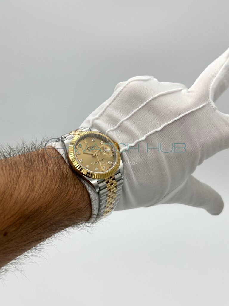 kupit rolex datejust 41 mm combined champagne сolour вial ref.m126333 0012 15 watchhub