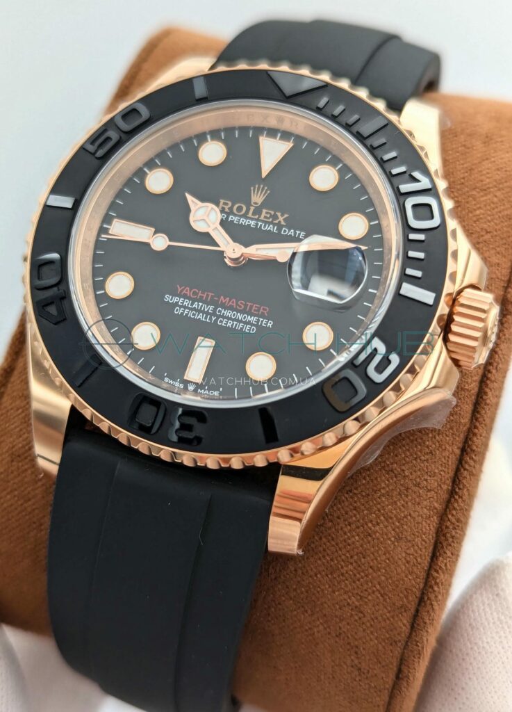 kupit rolex yacht master 40 mm everose gold black ref.m126655 0002 9 watchhub