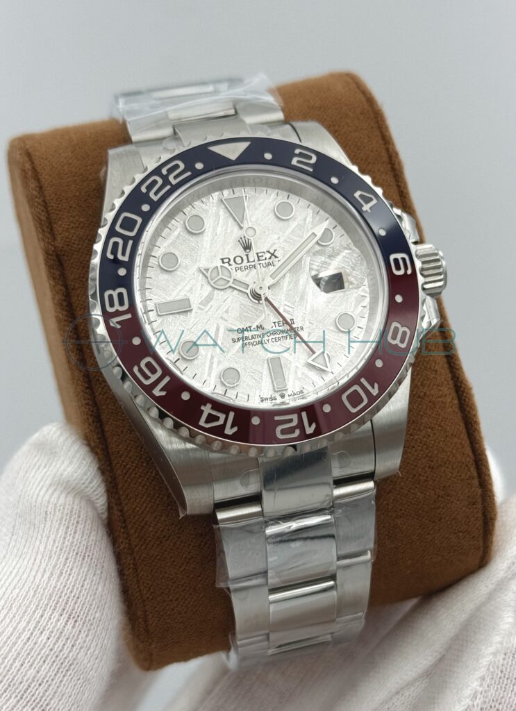 kupit tochnyu copiu rolex gmt master ii oyster 40 mm meteorite steel dial ref.m126719blro 0002 3