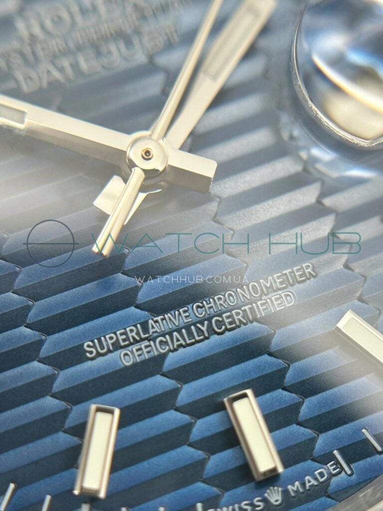 replika rolex datejust 36 mm jubilee blue dial smooth bezel ref.m126200 0021 12 watchhub