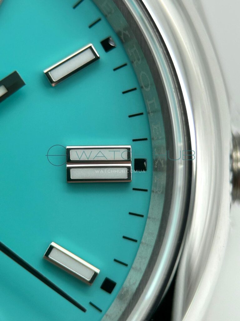 replika rolex oyster perpetual 36 mm steel tifanny turquoise blue dial ref.m126000 0006 4