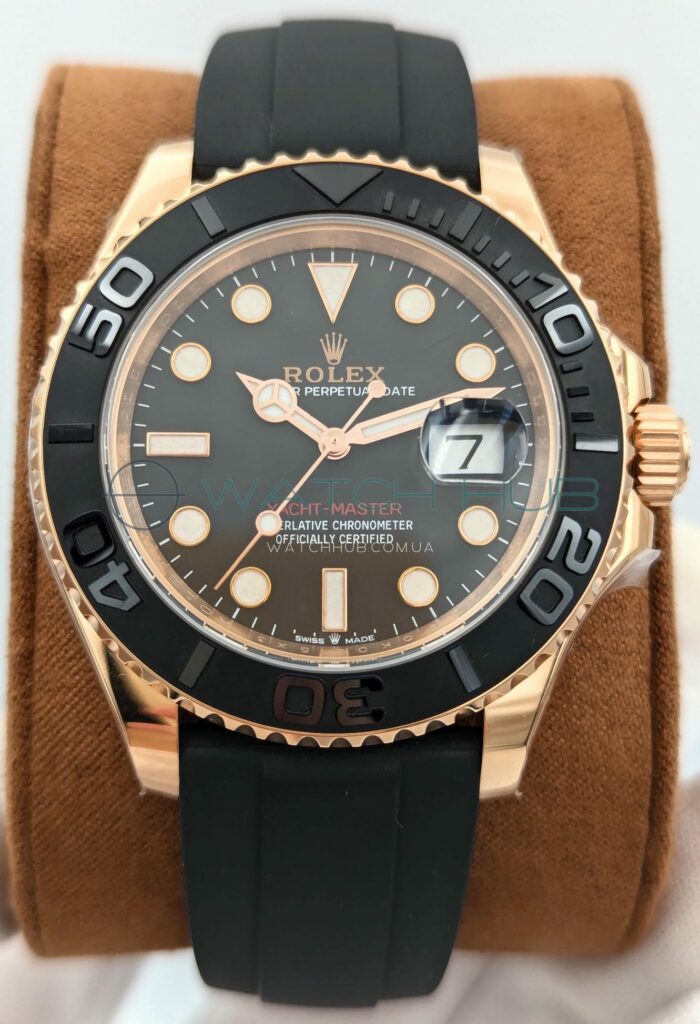 replika rolex yacht master 40 mm everose gold black ref.m126655 0002 10 watchhub