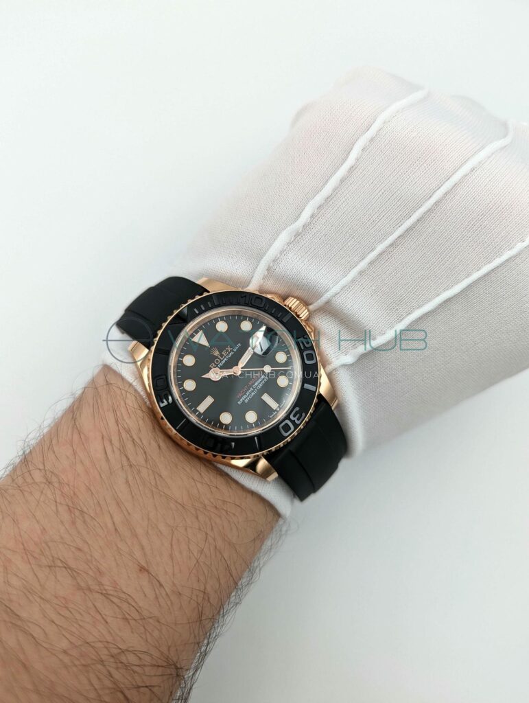 replika rolex yacht master 40 mm everose gold black ref.m126655 0002 19 watchhub