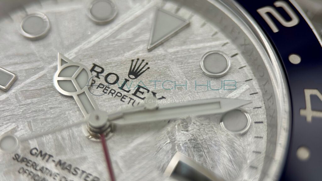 replika rolex gmt master ii oyster 40 mm meteorite steel dial ref.m126719blro 0002 2