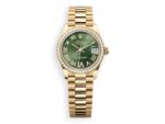 rolex datejust 31 yellow gold diamonds set president oliva watchhub