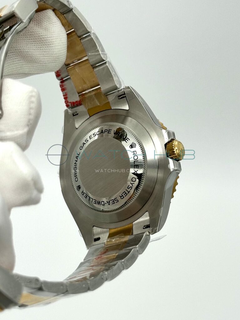 superclon rolex sea dweller 43 mm yellow combined black dial ref.m126603 0001 18