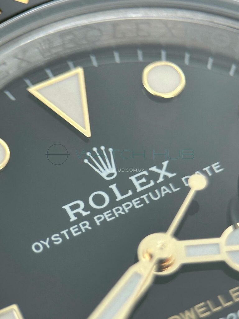 superclon rolex sea dweller 43 mm yellow combined black dial ref.m126603 0001 21