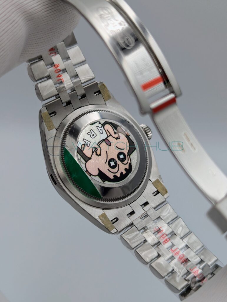 tochna kopiya rolex datejust 36 mm jubilee black dial diamond decoration fluted bezel ref.m126234 0027 5 watchhub
