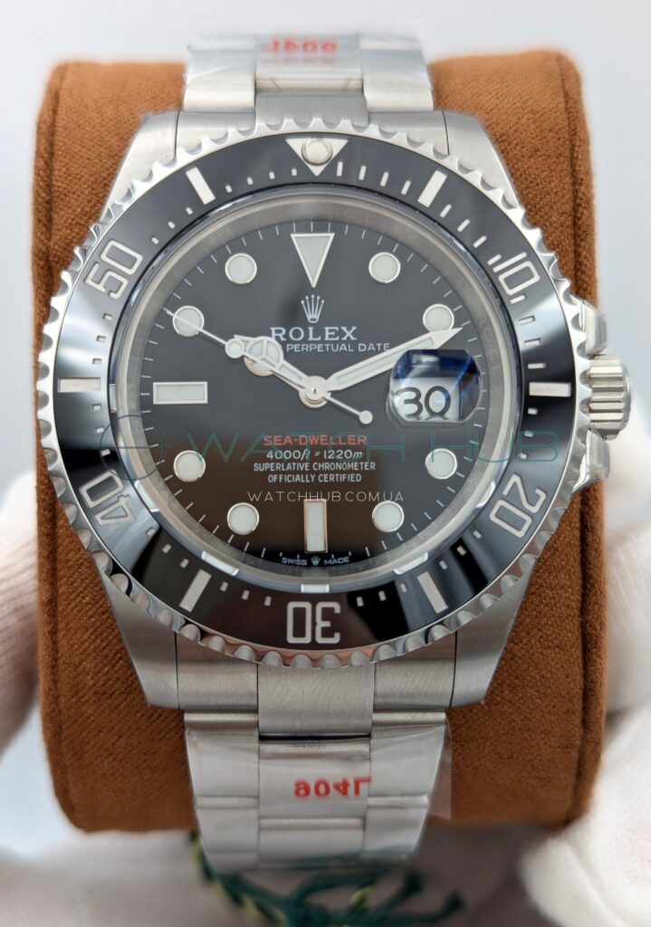 tochna kopiya rolex sea dweller 43 mm steel oyster black dial ref.m126600 0002 9