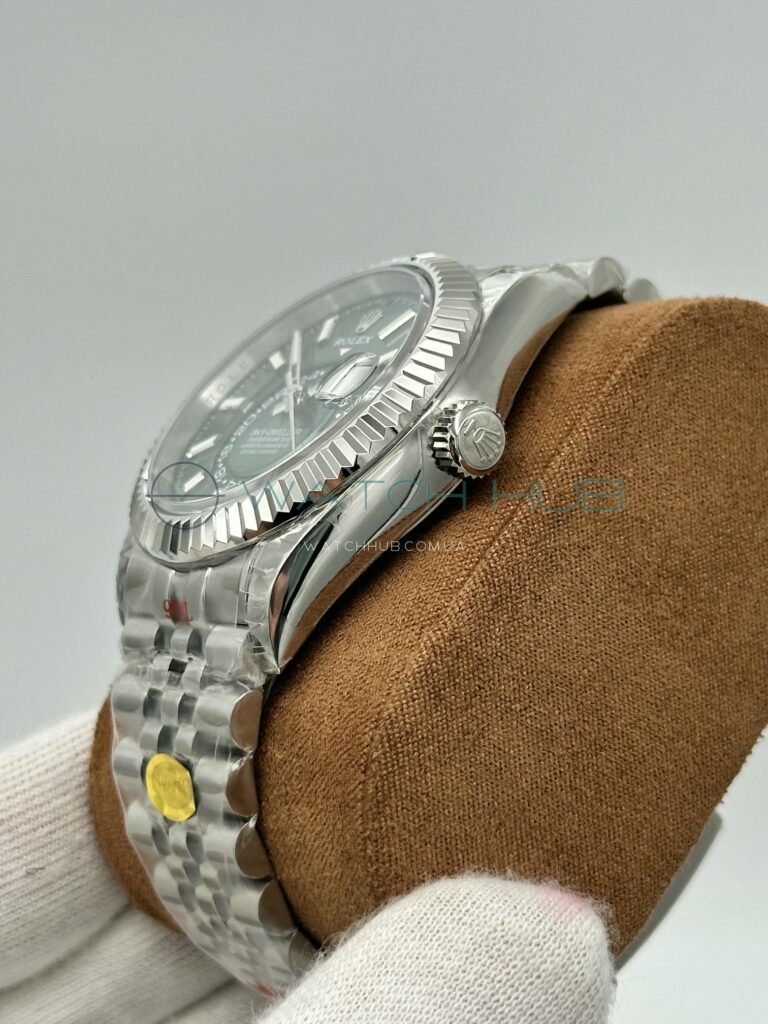 tochna kopiya rolex sky dweller 42 mm green dial ref.m336934 0002 24 watchhub