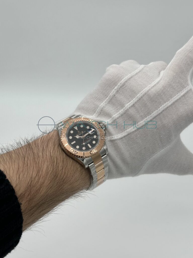 tochna kopiya rolex yacht master 40mm 3235 rose combined black dial ref.m126621 0002 19 watchhub