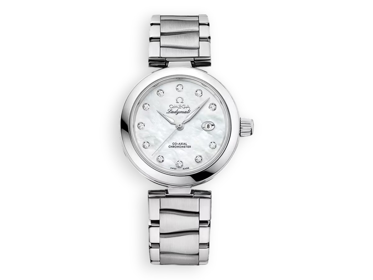godynnyk omega de ville ladymatic co axial chronometer 34 mm 42530342055002 watchhub