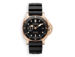 panerai submersible 42 mm black dial ref pam02164 watchhub