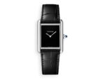 replika cartier tank must watch qartz black dial ref. wsta0072 watchhub