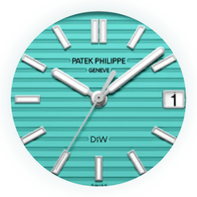 Patek Philippe 5711 Nautilus DIW Carbon Black Grail Celeste main dial