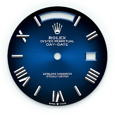 Blue ombré Roman dial Day Date